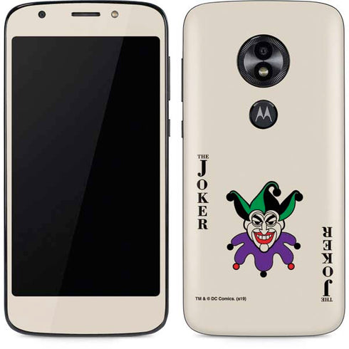 DC Comics The Joker Calling Card Moto E5 Play Skin